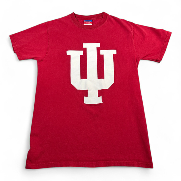 Vintage Indiana Hoosiers Shirt Adult MEDIUM Red University Champion NCAA Y2K - Picture 1 of 6